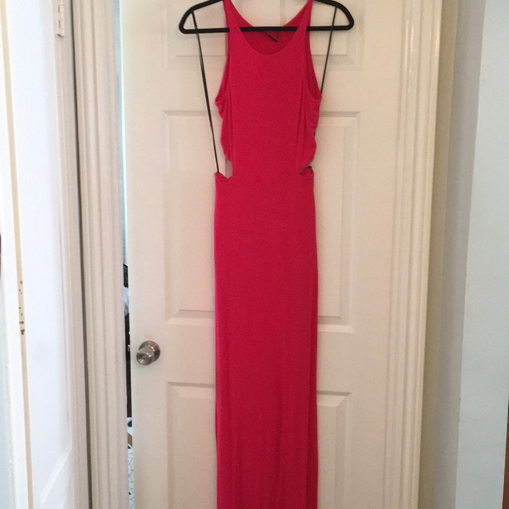 Felicity and Coco Hot pink Maxi with cutouts